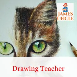 Drawing teacher Mr. Puspendu Mallick in Bidhangarh